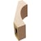 Ekena Millwork 5-inch W x 8-inch D x 12-inch H Westlake Rough Cedar Woodgrain TimberThane Knee Brace, Primed BRCUR05X08X12WTLRCPR - alternate 5